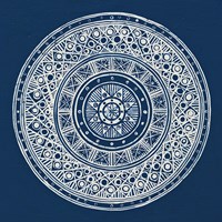 Seville IV Dark Blue FB Fine Art Print