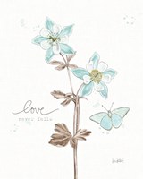 Bits of Blue IV Framed Print