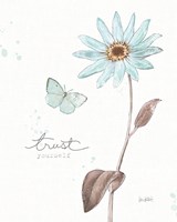 Bits of Blue III Framed Print