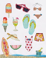 At the Beach II v2 Framed Print