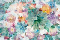 Succulent Florals Crop Fine Art Print