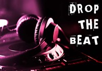 Drop The Beat  - Magenta and Red Fine Art Print