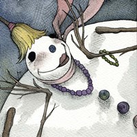 Snowman III Fine Art Print