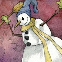 Snowman IV Fine Art Print