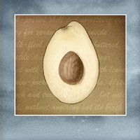 Avocado In Three 02 Fine Art Print