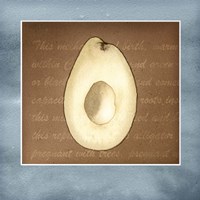 Avocado In Three 03 Fine Art Print