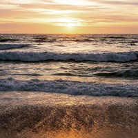 North Beach Sunset 3 Fine Art Print