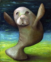 Dance Of The Manatee Fine Art Print