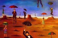 Spirit Of The Flying Umbrella 2 Fine Art Print