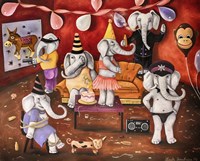 White Elephant Party Fine Art Print
