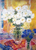White Chrysanthemums Fine Art Print