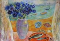 Boats On The Lagoon Fine Art Print