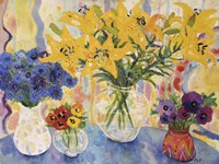 Table Of Flowers Fine Art Print