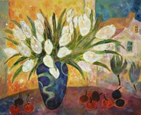 Tulips And Cherries Fine Art Print
