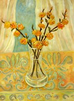 Orange Blossom On A Lemon Cloth Fine Art Print