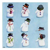 Snowmen Fine Art Print