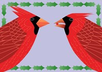 Cardinals Holly Fine Art Print