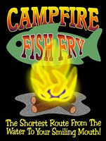 Campfire Fish Fry Fine Art Print