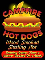 Campfire Hot Dogs Fine Art Print