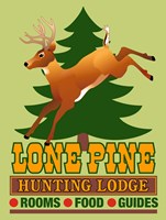 Lone Pine Hunting Lodge Fine Art Print