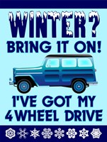 Winter Bring It 4WD Framed Print