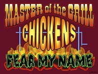 Master Grill Chicken Fear Fine Art Print