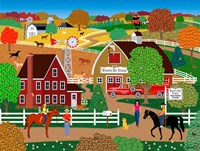 Horse Country In Fall Fine Art Print