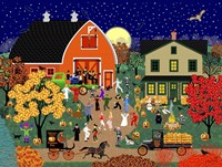 Halloween Barn Dance Fine Art Print