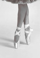 Dancing En Pointe Black and White Fine Art Print