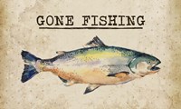 Gone Fishing Salmon Color Fine Art Print