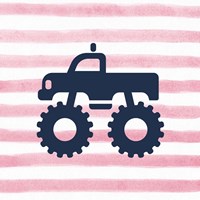Monster Truck Graphic Pink Part III Fine Art Print