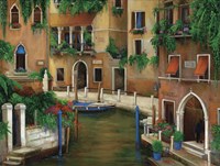Hotel On The Canal Fine Art Print