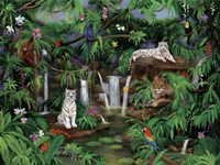 White Tigers Fine Art Print