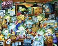 Spud's Sportsbar Fine Art Print