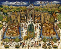 Cats And Kids At The Zoo Fine Art Print