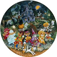 Howl-O-Ween Dogs Fine Art Print