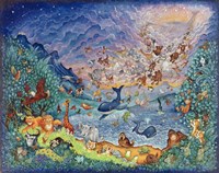 Blue Creation Fine Art Print