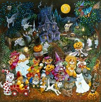 Howl-O-Ween Dogs 2 Fine Art Print