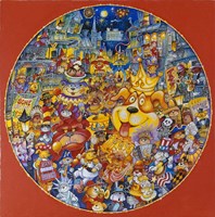 Mardis Gras Dogs Fine Art Print