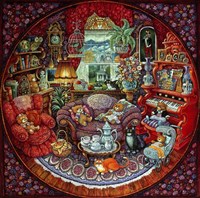 Teatime For Teddy Fine Art Print