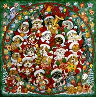 Santa Paws Christmas Fine Art Print