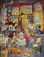 Blue Ribbon Groomer Fine Art Print