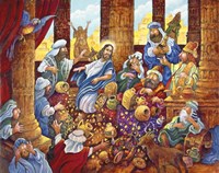 J.C. & Money Lendors Fine Art Print