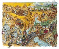 Western Cats Fine Art Print