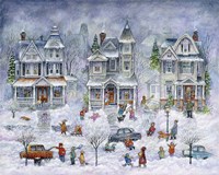 Snowy Streets Fine Art Print