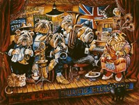 Bull Dog Blues Band Framed Print