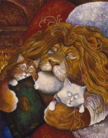 Sleeping Lion Fine Art Print