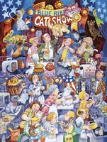 Blue Ribbon Cat Show Fine Art Print