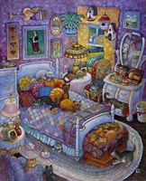 More Cats And Quilts Fine Art Print