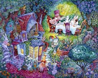 Alice And The Hatter Fine Art Print